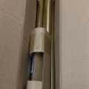 Zenna Home Double Curved Shower Curtain Rod, No Drill, 50-72 Inch Adjustable Tension Curved Shower Rod for Bathroom, Rustproof Double Rod, Non-Slip, Adds Room in Shower, Gold