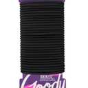 Goody Ouchless Hair Elastics - No Pull, No Breakage, Tangle-Free Hold for Thick, Curly, Coily & Textured Hair - 30 Count, Black, Long-Lasting Ponytail Holders for Women & Men