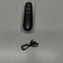 2-in-1 USB Type C Presentation Clicker, Clicker for PowerPoint Presentations, Rechargeable Wireless Presenter Remote, Pointer RF 2.4GHz USB PowerPoint Clicker Slide Advancer with Volume Control