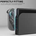 GLDRAM Clear Case for Nintendo Switch 2 Joycon Controller, Hard Shell PC Protective Cover for Joycon 2 Grip, Shockproof & Anti-Scratch Protection - Crystal