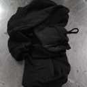 Yundobop Men's Pullover Hoodies Plaid Jacquard Long Sleeve Drawstring Hipster Casual Hooded Sweatshirts with Kanga Pockets (Large, Black)