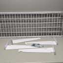 Wallmaster 2-Pack 15x45 Heavy Duty Garage Wall Shelving 45-inch-by-15-inch Wall Mount Garage Storage Rack Floating Shelves Max Load 400lb White