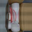 Domensi 24 Pcs Plastic Cups with Lid Straw 24 oz Reusable Tumbler Water Bottle Coffee Mug for Team Employee Students Birthday Party Favors Supplies(Baseball)