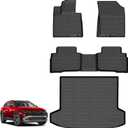 for Hyundai Tucson Hybrid Floor Mats 2022 2023 2024 2025 2026(Not PHEV), TPE All Weather Car Floor Cargo Liner Anti-Slip Waterproof Easy to Clean Durable Accessories