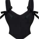 Scarlet Darkness Corset Tops for Women Sweetheart Neckline Floral Corset with Zipper Size 16