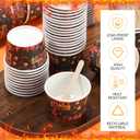 2 x Foxtell 400 Pcs Chili Cook Off Party Decorations Include 5 oz Chili Cook off Tasting Cups and Plastic Spoon for Competition Mexican Party cooking Supplies (200 cups & 200 spoons)
