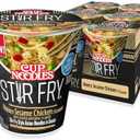 Nissin Cup Noodles Stir Fry Noodles in Sauce, Honey Sesame Chicken, 3.00 Ounce (Pack of 12), BBD: 01/24/2026