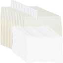 200 Pack Blank Cards and Envelopes 5 x 7, (Unfolded) Flat Cream Cardstock and A7 Envelopes, Self Seal for Wedding, Invitations, DIY Greeting Cardstock, Thank You Cards & All Occasion