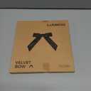 LaRibbons 24 Pcs Burgundy Crinkled Velvet Bows for Christmas Tree, Door, Garland, Wreath, 1" Wide, 3.9"x3.9", Vintage Style