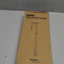 Walking Cane with LED Light, Folding Canes for Men & Women with Shock Absorption - Adjustable, Lightweight Collapsible Walking Sticks with Comfort Grip Handle, Heavy Duty All Terrain Tip (Black-1)