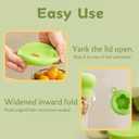 6 Pcs Silicone Dustproof and Fresh-keeping Covers Set, Silicone Stretch Lids for Food Storage for Cups/Cans/Jars/Bowls, Reusable Stretch and Seal Lids with Easy-open Pull Tab and Day Indicator