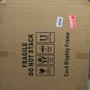 40 Large Baseball Card Display Case Graded Sports Card Display Frame Trading Cards Wooden Wall Cabinet with UV Protection Acrylic Front for Football Basketball Hockey Cards Collection