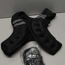 ZELUS Weighted Vest, 12lb Weight Vest with Reflective Stripe for Workout, Strength Training, Running, Fitness, Muscle Building, Weight Loss, Weightlifting (Black)