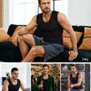 Eleady Compression Shirt Men Sleeveless - Gym Tank Tops Men's Slimming Compression Tank Body Shaper XL