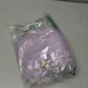 Women's Winter Fleece Beanie Hat, Warm Soft Wool Lined Knit Cross Cap with Pom Pom Snow (Purple)