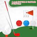 Realspring Golf Game Club Set Plastic Golf Chipping Clubs with Oversize Heads for Home Backyard Bucket Game Outdoor Indoor Training Practice Gift for Adults, 36"
