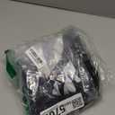 Cuffbow Women Referee Costume White and Black Stripe Ref Shirt Jersey Shorts Referee Hat Whistle for Football Soccer Cosplay (Large)