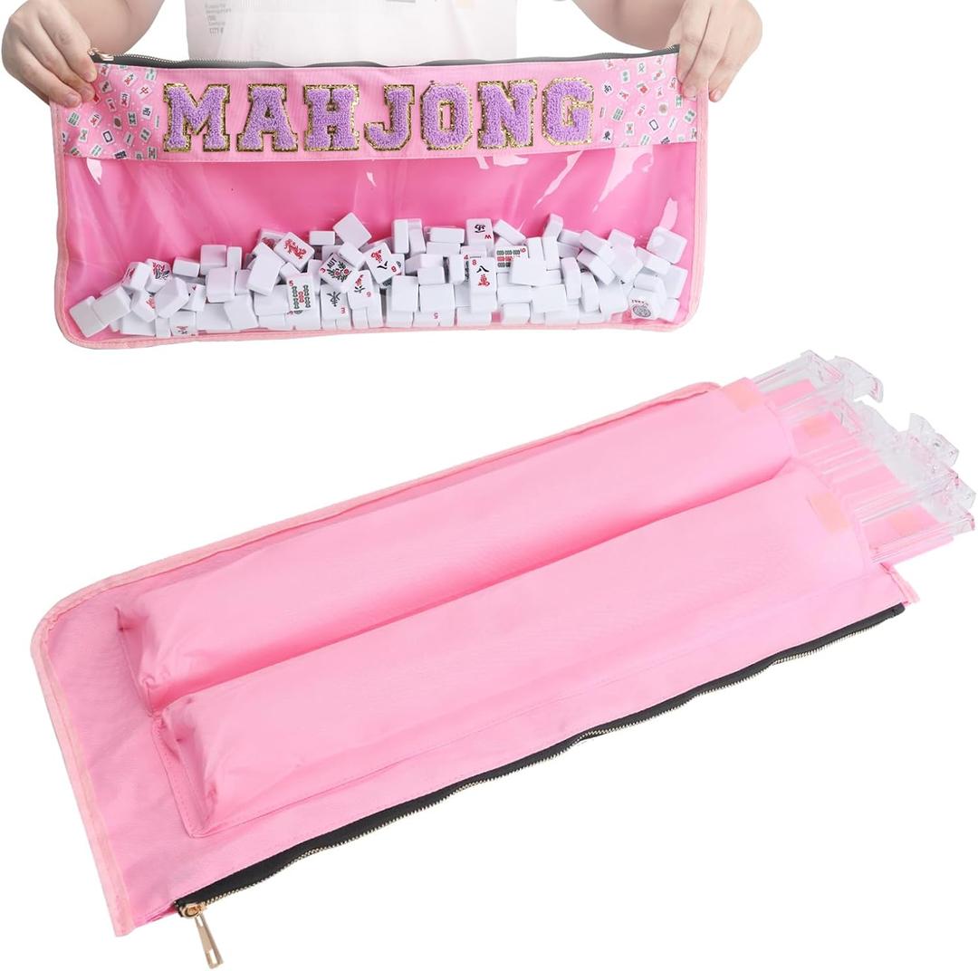 LYJXIAITY Mahjong Storage Bag (Pink)