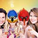 NewL Halloween 3D Animal Half Face Mask Masquerade Party Cosplay Costume for Women and Men