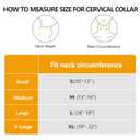 2 1/4 In Rigid Neck Brace Cervical Collar with Neck Support Foam Lightweight Soft Brace, Adjustable Cervical Traction Collar Relieves Neck Pain and Decompression for Men and Women (Neck height 2 1/4 Inch, Medium)