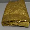 Hahuho Gold Sequin Backdrop Curtain, 2PCS 2FTx8FT Glitter Backdrop Curtain for Parties, Christmas, Wedding, Party Decoration2 Panels, 2FT x 8FT, Gold