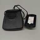 Portable 12v Heater, 200W Fast Heating Fan, Plug into Cigarette Lighter 360 Degree Rotation for Car Windshield, Defroster Defogger Car Heater