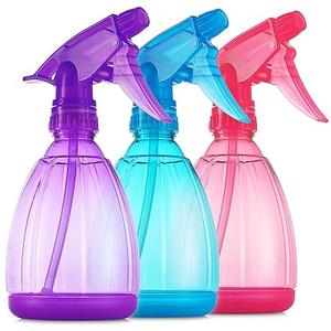 DilaBee Plastic Spray Bottles - 12oz (3Pack) Water Spray Bottle for Hair, Gardening, Grilling & Cleaning Solution - Empty Spray Bottles for Cat - Small Spray Bottle