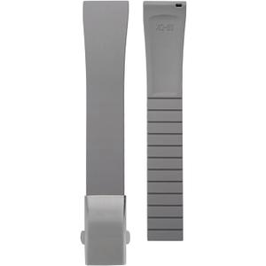Fluororubber Watch Strap - Fast Release Cut-to-Size 19mm 20mm 21mm 22mm Watch Band with Buckle Soft Universal Waterproof Replacement Band Strap for Men Women