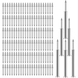 600 pcs Hardware Nails Double-Headed Skirting Nails with 6 Sleeve Tools - Invisible Seamless Baseboard Installation Nails for Trim & Boards, 2-Sided Design (Value Pack)