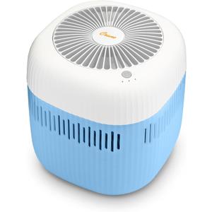 Crane Evaporative Humidifier With Wick Filter, Dishwasher Safe Tank, UV Light, Invisible Mist Evaporative Humidifiers for Bedroom, Nursery, Office, Easy Clean Humidifier 1.9L Tank, Up To 250 SQ FT