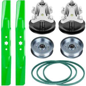 XT1-LT42 Mower Deck Rebuild Kit Replaces Spindle Assembly Fits for MTD 618-06976, 618-06976A, Blade 742-04308, 742-04312, 742-0656, Length 100'' Belt 754-05021, 954-05021