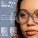 livho High Tech Blue Light Glasses - Advanced Blue Light Blocking Computer Glasses - Screen Fatigue & UV Protection (Clear)