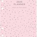 Filofax Calendar Diary Refill, Personal/Compact Size, Week-to-View, Confetti Minimal Diary Pack, Multilingual: Five Languages, 2025 (C68491-25)