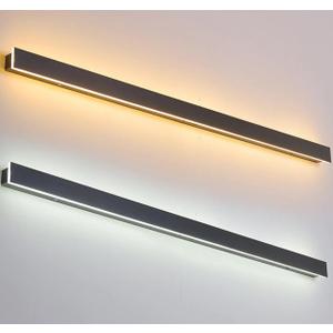 Modern Black Outdoor Waterproof Luxury Garden Wall Lamp - Contemporary Outdoor Wall Lights  CCT:3000K 2 Pack