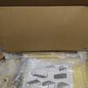 Adjustable Metal Shelving Unit, Stackable & Expendable Storage Rack for Home/Office/Kitchen, Space-SavingSturdy&DurableEasy Assembly1PACK/Medium/Black/BURLIWOOD