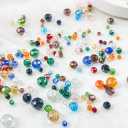 70Pcs 10MM Briolette Crystal Glass Beads Faceted Rondelle Glass Beads with Hole Glass Spacer Beads for Jewelry Making Bracelet Necklace DIY Craft Making Supplies(148-deep Amber AB)