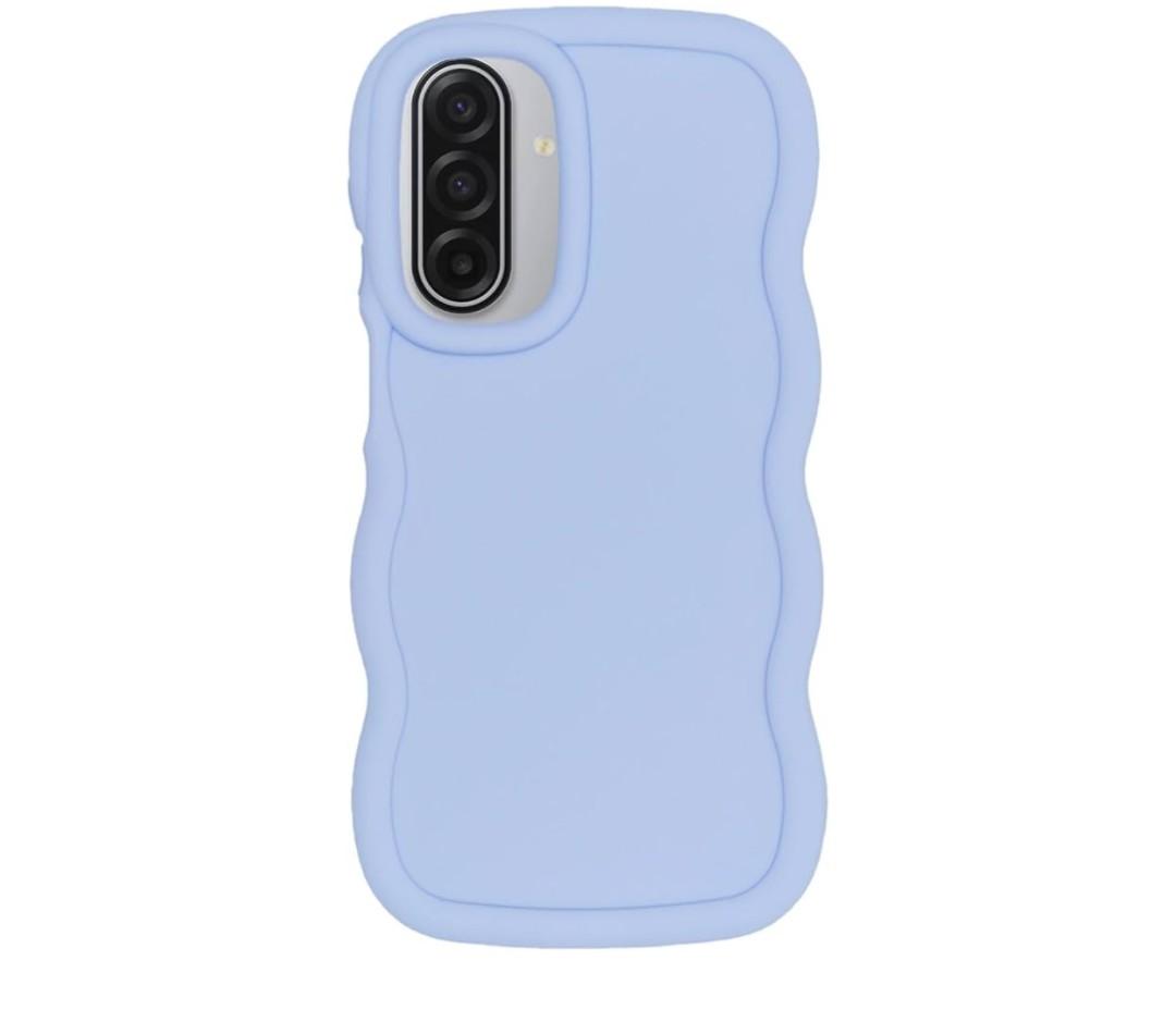 WOGROO Slim Fit Case for Samsung Galaxy A23 5G/4G, Wave Frame, Cute Soft TPU Thin Protective Phone Cover for Women, Light Purple