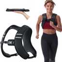 ZELUS Weighted Vest, Washable Z-Fit Soft Iron Weighted Vest for Women and Men, 10 lb Weight Vest with Reflective Strips & Adjustable Straps, Ultra Thin Weight Vest for Gym Strength Training (Black)