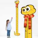 Wooden Growth Chart for Kids, Snake Height Chart for Boy Girls, Measuring Board for Kids Height,for Child's Room,Nursery Decor Decoration Wall Art (Snake)