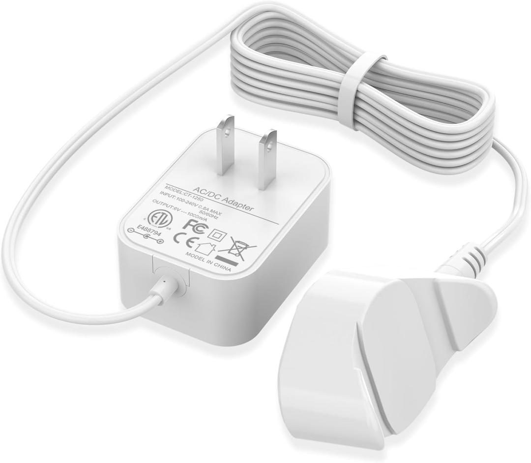 VHBW AC Power Cord for Water Flosser Magnetic Charger Replacement for WP-560 WP-562 WP-563 WP-567 WP-569 Power Adapter
