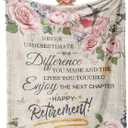 Ivivis Retirement Gifts for Women 2025, Retired Gifts for Women, Retirement Gifts for Teachers Nurses Mom Grandma Friend, Farewell Gifts for Coworkers Boss, Retirement Throw Blanket 80"x 60"