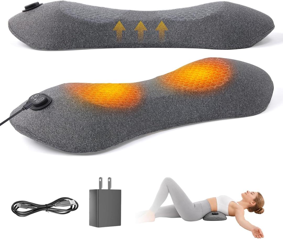 Lumbar Massager with Heat Gentle Vibration & Airbag Stretch