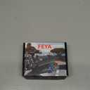 FEYA Motorcycle Helmet Speakers High Battery Life Helmet Headphone IPX6 Automatic Answer/Call Music Control/Intelligent Noise/Wake up Siri, 2 Different Types of Mic - Compatible with All Helmets