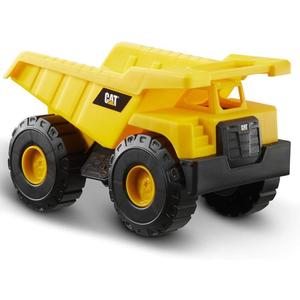 CAT Construction Toys, Construction Fleet 10" Dump Truck Toy - HeavyDuty Plastic, Working Tilting Bed & FreeRolling Wheels, Indoor/Outdoor Sandbox Truck for Toddlers & Kids Ages 2-6