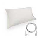 Grounding Pillowcase for Earth Silver Grounding Pillow Case Conductive Grounding Mat with 15ft Grounding Cord Earthing Pillow Case for Better Sleep Beige 20x30in
