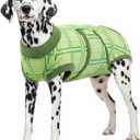 Kuoser Dog Recovery Suit for Female Male Dogs, Post-Surgery Bodysuit for Spay Neuter, Dog Onesie After Surgery, Anti-Licking Pet Surgical Recovery Suit, Green XXL