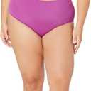 Amazon Essentials Women's High Waist Swim Bottom (Available in Plus Size) (Medium, Violet)