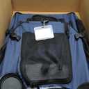 Large Cat Carrier 24"x16.5"x16.5" Portable Dog Crate for Small Medium Dogs Collapsible Traveling Pet Crate with Collapsible Bowl (Blue)