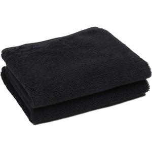 PERFEHAIR Black Salon Towels (2-Pack, 16 X 27 Inches)-Barber Hand Cotton Towel for Gym, Bath, Spa, Shaving, Shampoo
