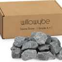 WILLOWYBE Sauna Stone Rock Grade A+ Roughly 35lb/16kg, Sauna Accessory